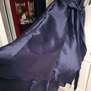 Navy beaded evening gown 20W